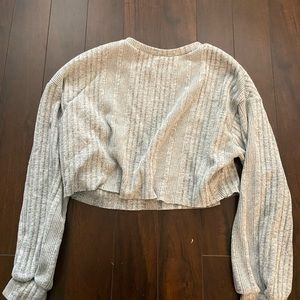 Shein grey cropped sweater, xs, Us 2,